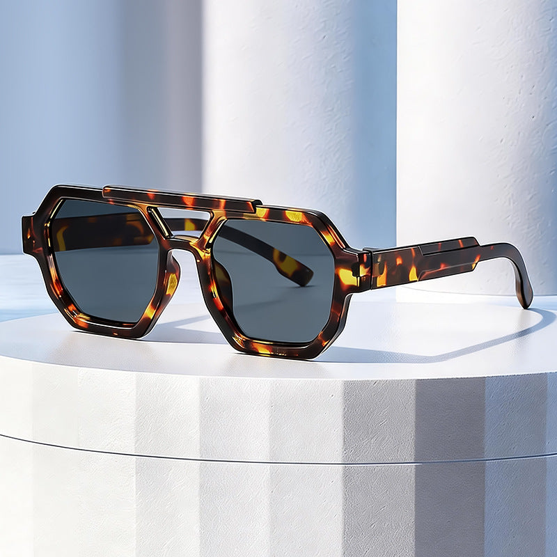 Stylische geometrische Rahmen Sonnenbrille Brehn