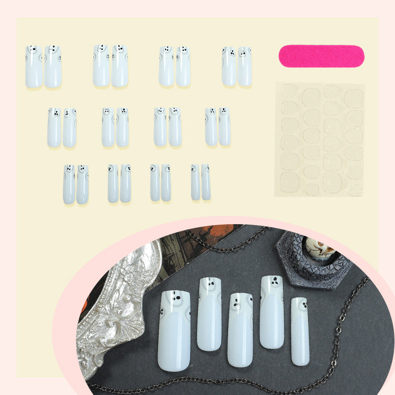 Themenmäßiges Press-On Nagelset mit Geisterdesigns Brehn