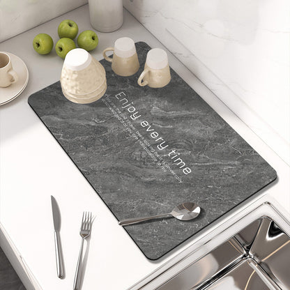 Elegante Marmor Druck Tischmatte