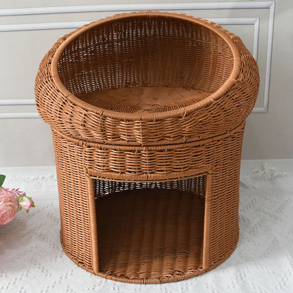 Dekorativer Geflochtener Hocker Brehn