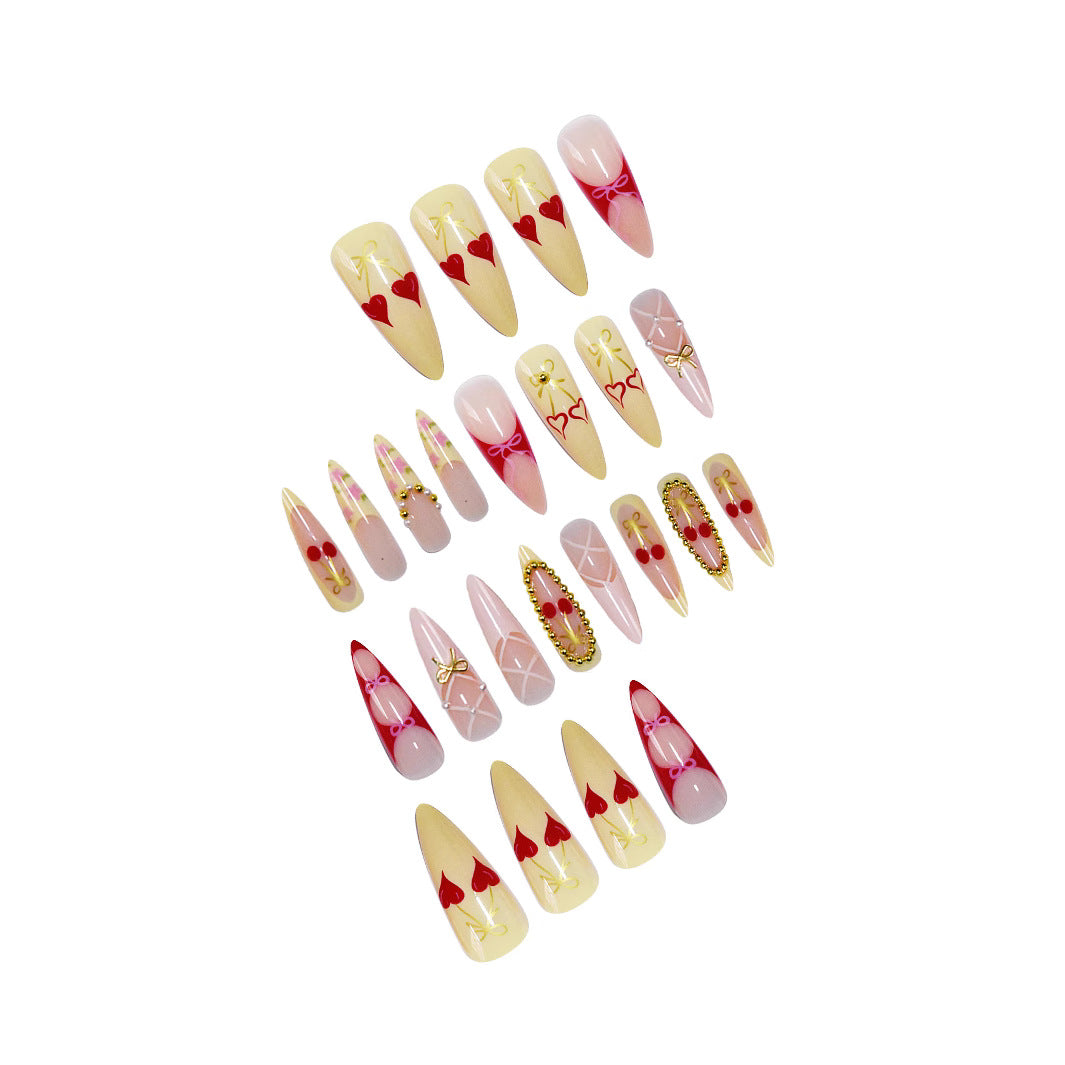 Dekorative Glam Nagelkunst Extensions Brehn