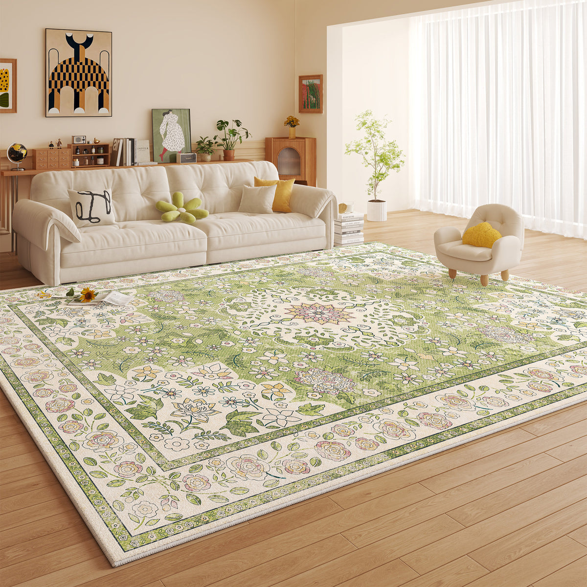 Luxuriöser floraler Musterteppich Brehn