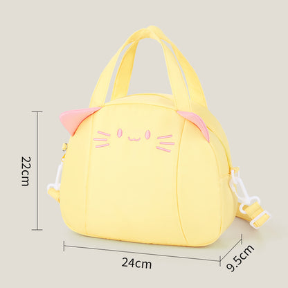 Niedliche katzenmotivierte isolierte Lunch-Tasche Brehn