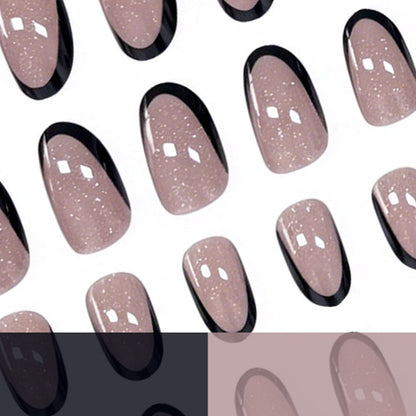 Glitzernde Ombre Stiletto Nagelverlängerungen Brehn