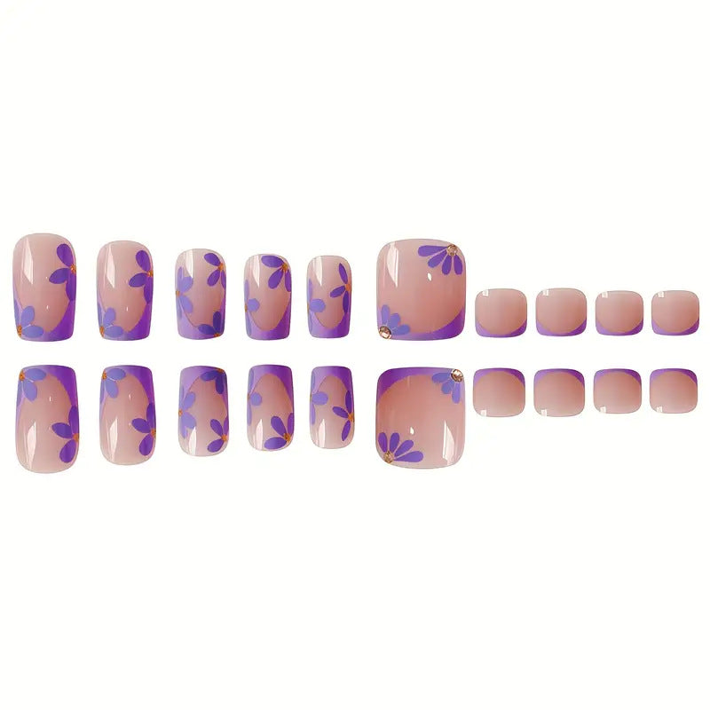 Künstlerische Acryl-Nagelerweiterungen Brehn