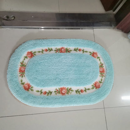 Blumenmuster Badezimmer Teppich