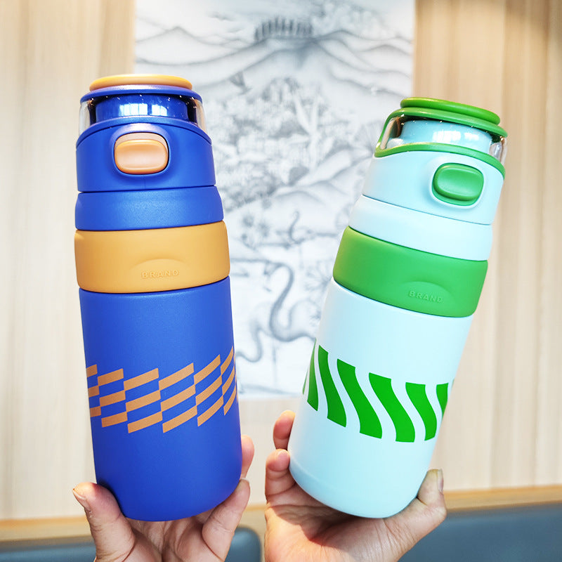 Damen BPA-freie Wasserflasche mit innovativem Sicherheitsverschluss Brehn