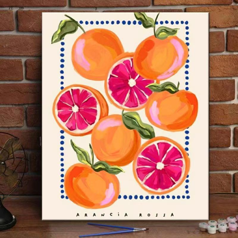 Pfirsichblüte dekorativer Leinwand-Kunstdruck Brehn