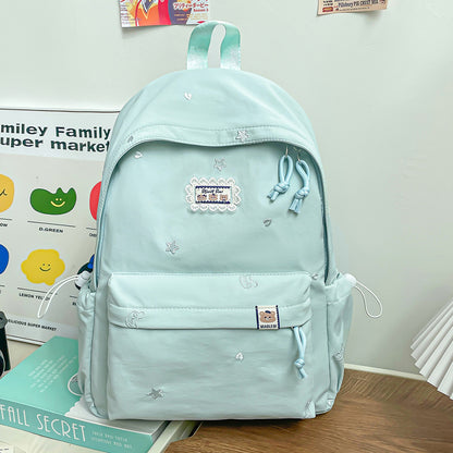 Stylischer backpack mit floralem Schmuck Brehn