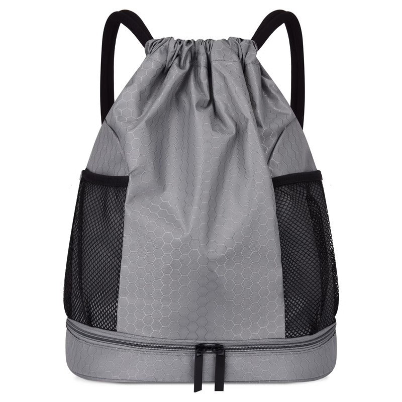 Leichter Hexagonmuster Kordelzug Rucksack Brehn