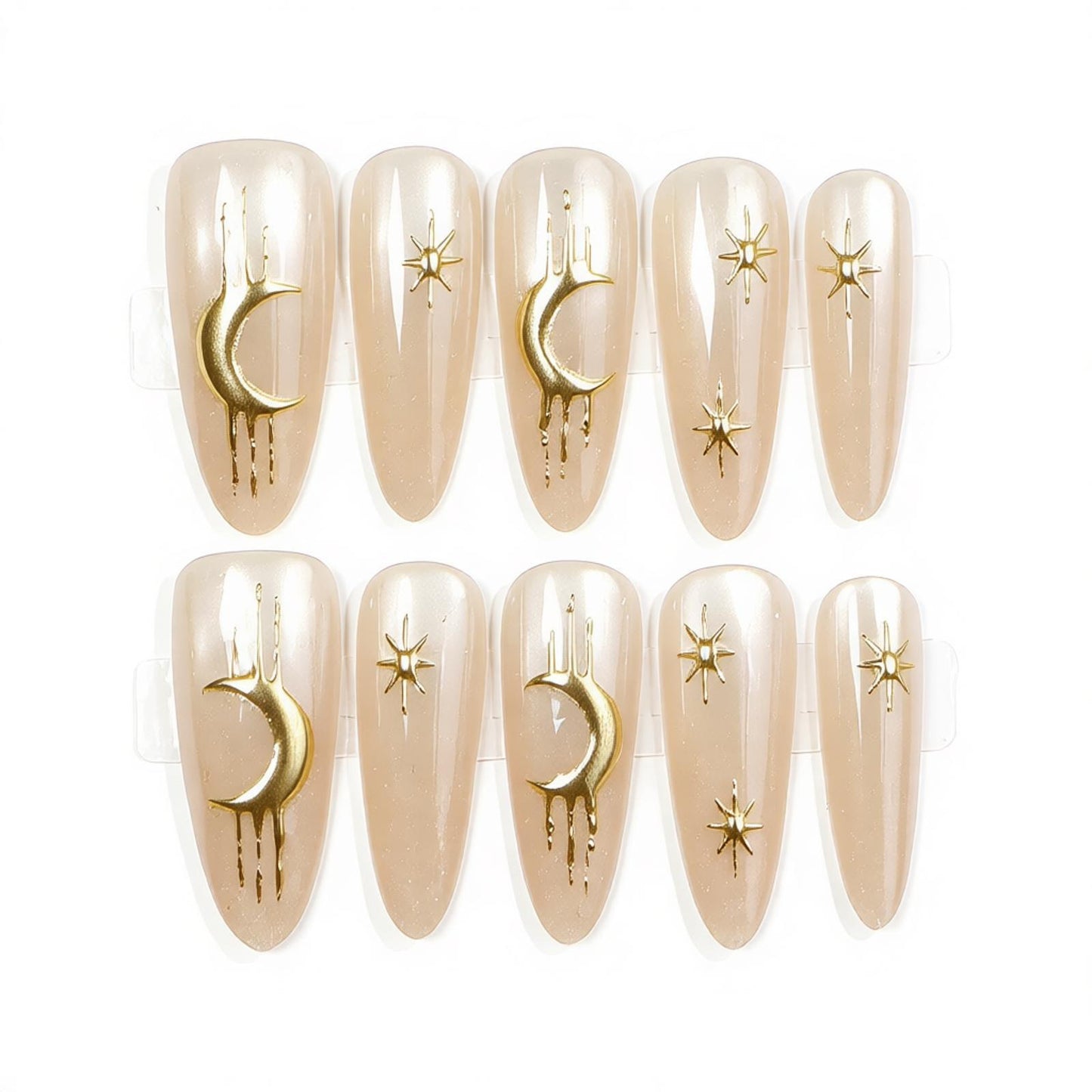 Himmels-Themen Press-On Nagelkunst Set Brehn