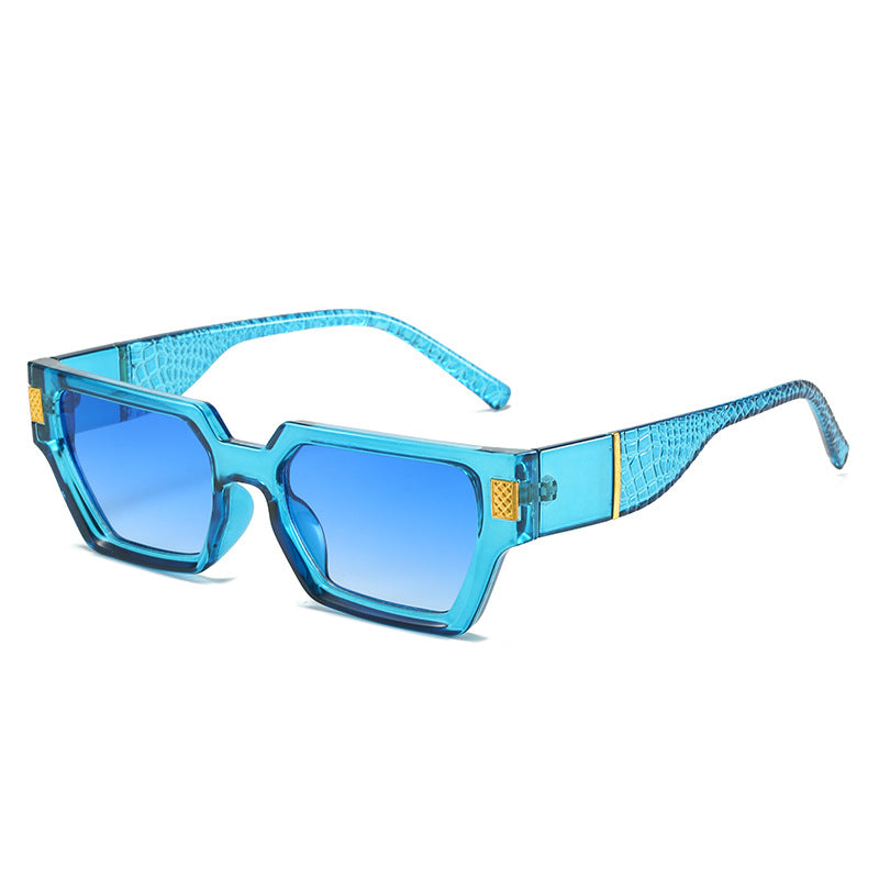 Damen modische Sonnenbrille mit einzigartigem geometrischen Rahmen und luxuriösen Details Brehn