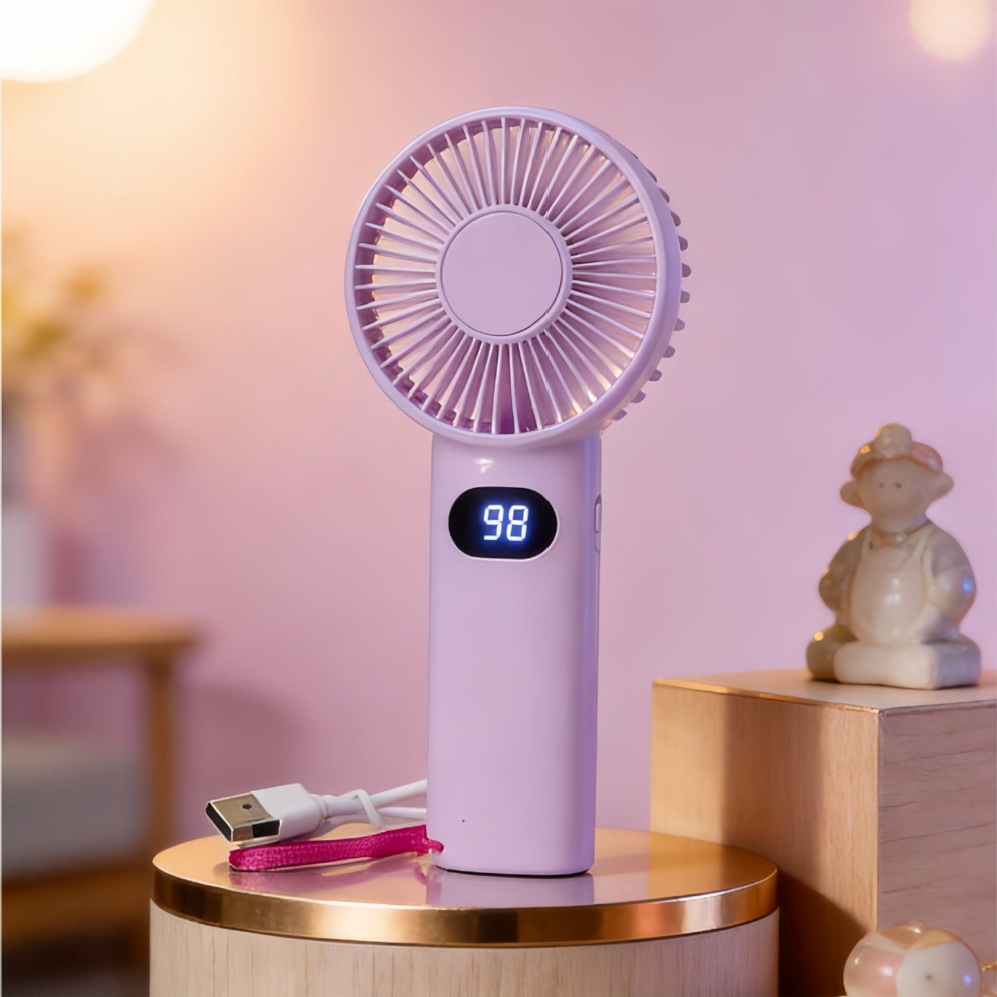 Damen Tragbarer Handventilator mit digitaler Geschwindigkeitsanzeige Brehn 1781544653