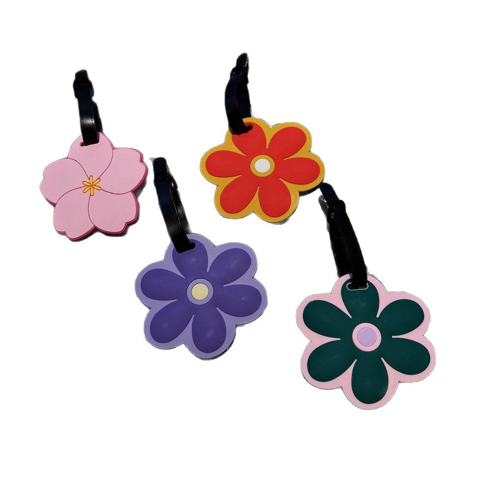Blumengestalteter Reisegepäcketikett Brehn