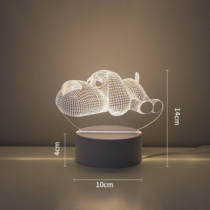 LED Tiger Figur Dekorative Lampe