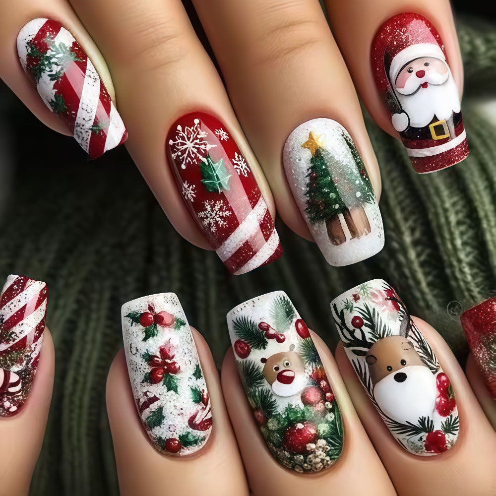 Kunstnägel im festlichen Weihnachtsdesign Brehn 1788542011