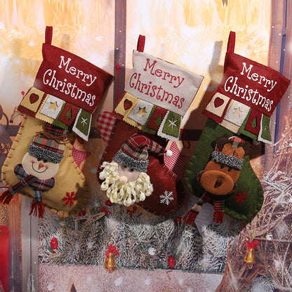 Niedlicher Weihnachtsstrumpf mit Rentier-Motiv Brehn