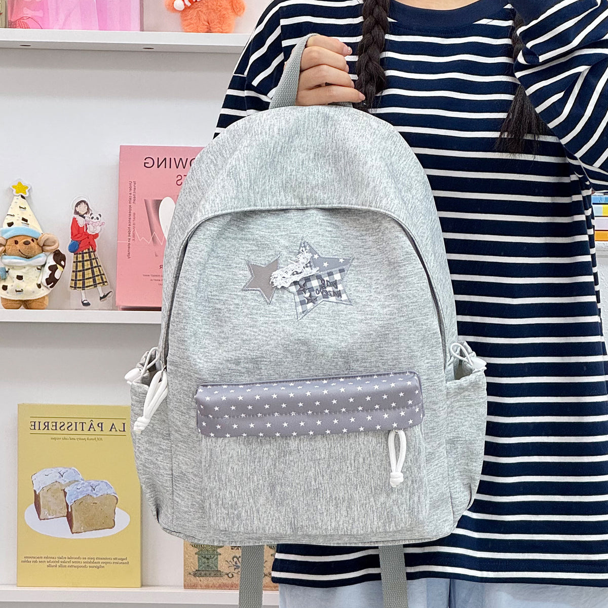 Stylischer, mit Sternen verzierter Rucksack Brehn