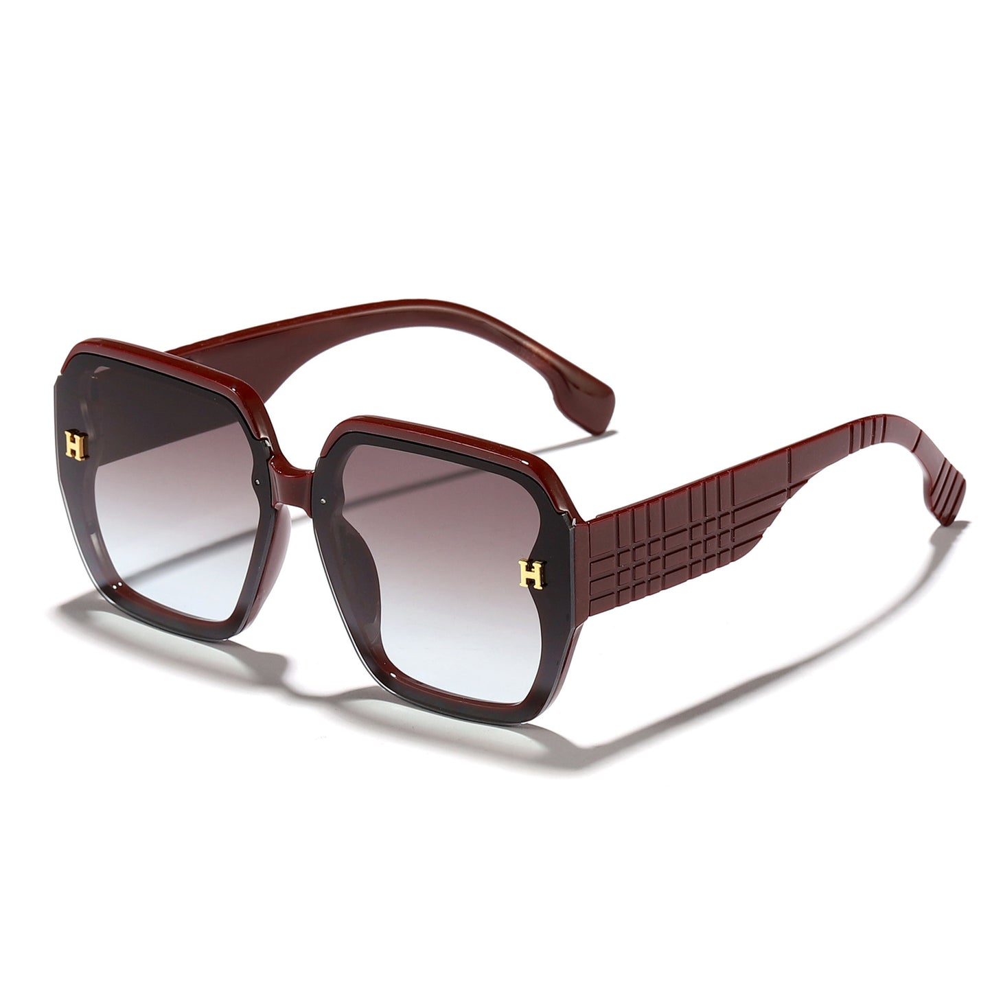 Damen modische Sonnenbrille mit quadratischem Rahmen und trendigen Gläsern Brehn