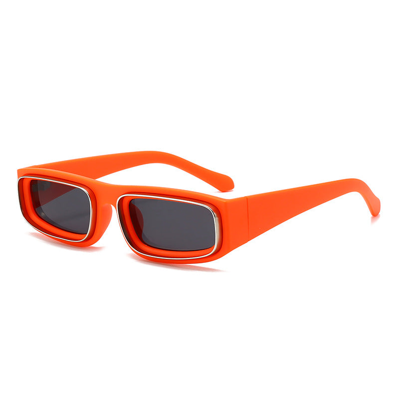 Damen modische und trendige Sonnenbrille mit breitem Rahmen Brehn