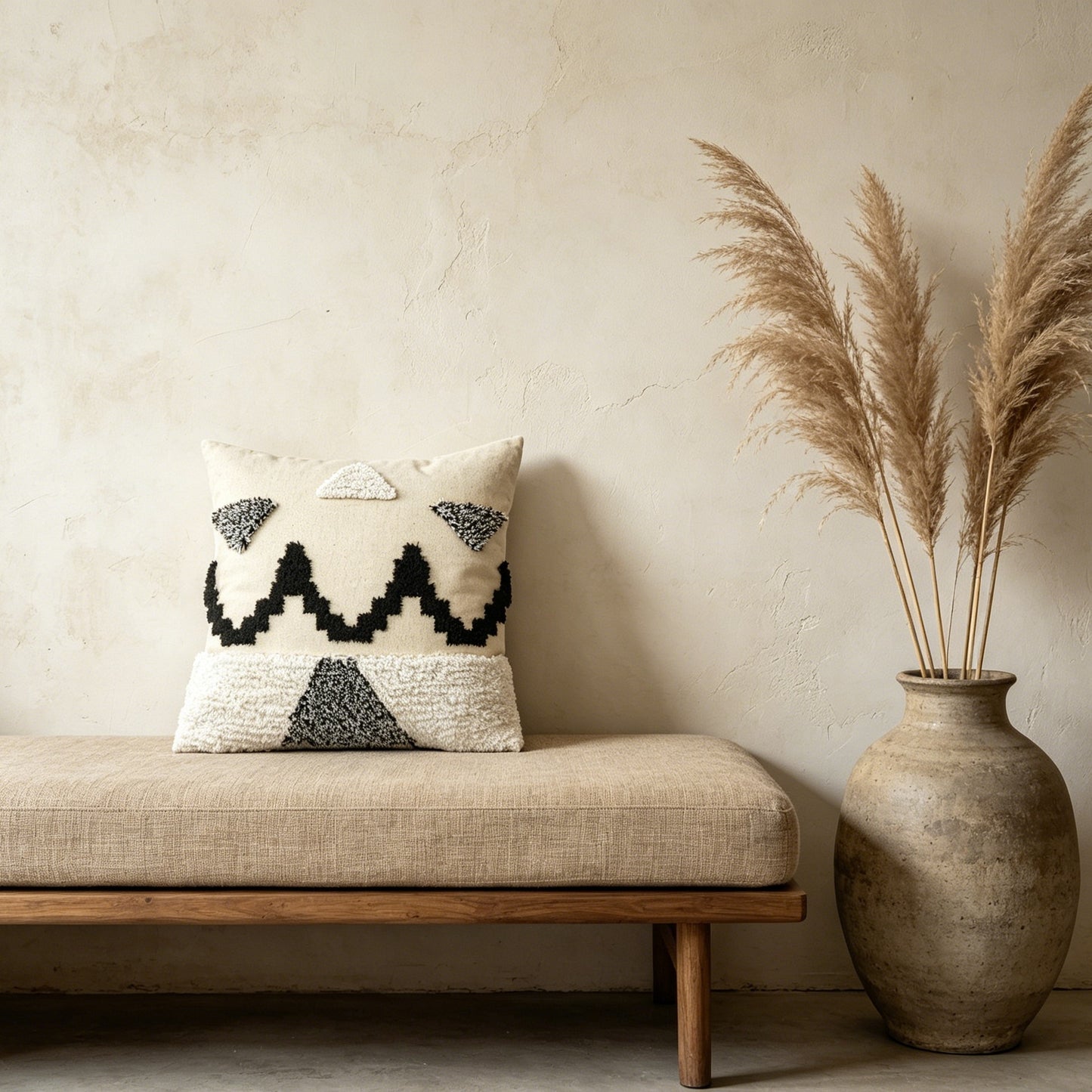 Künstlerisches geometrisches Kissen