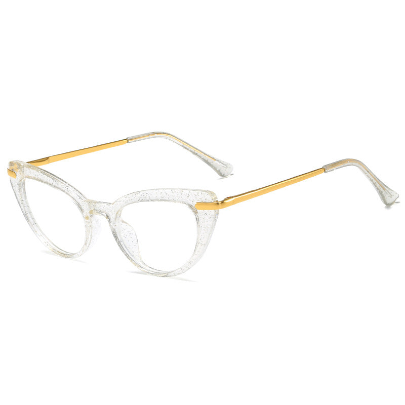 Damen Cat-Eye Sonnenbrille mit glanzvollem Metallrahmen Brehn