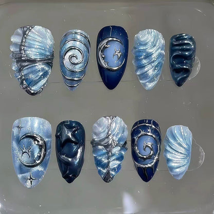 Premium dekorierte Nagelkunst Tipps Brehn