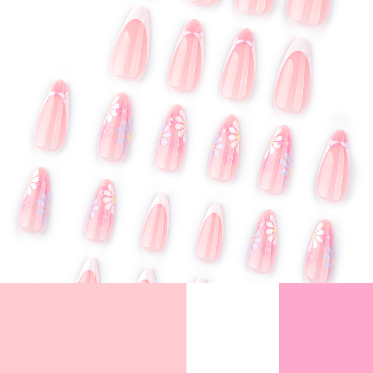 Kunstvolle Nagelkunst mit floralen Verzierungen Brehn