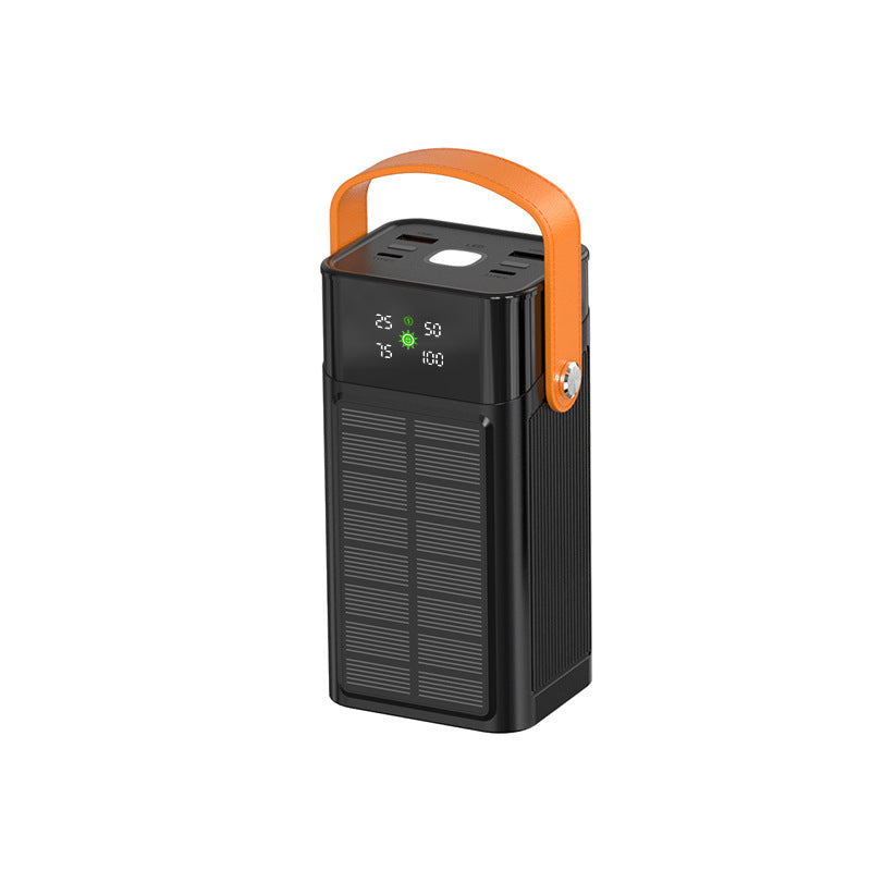 Tragbare Solar-Powerbank mit Integrierter Ladestation und Led-Anzeige Brehn