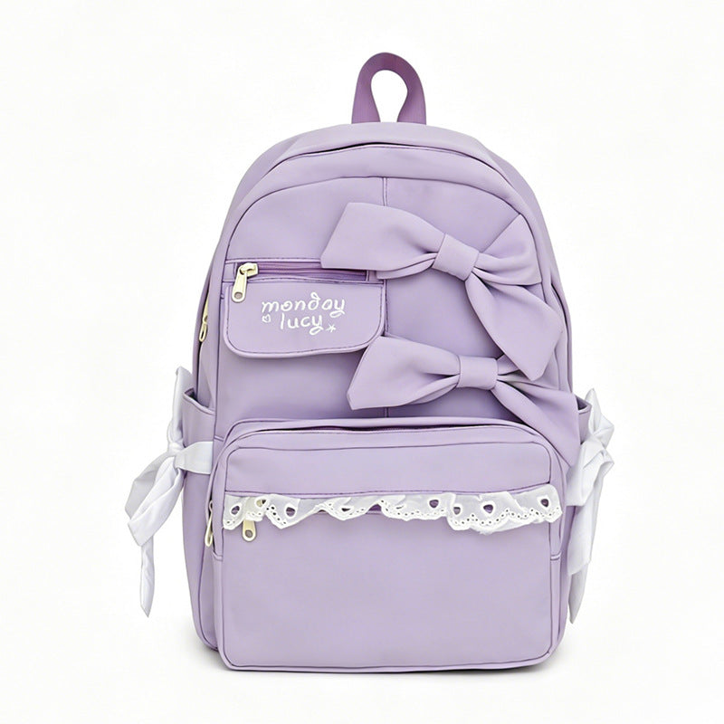 Süße Rucksack mit Schleifen-Detail Brehn