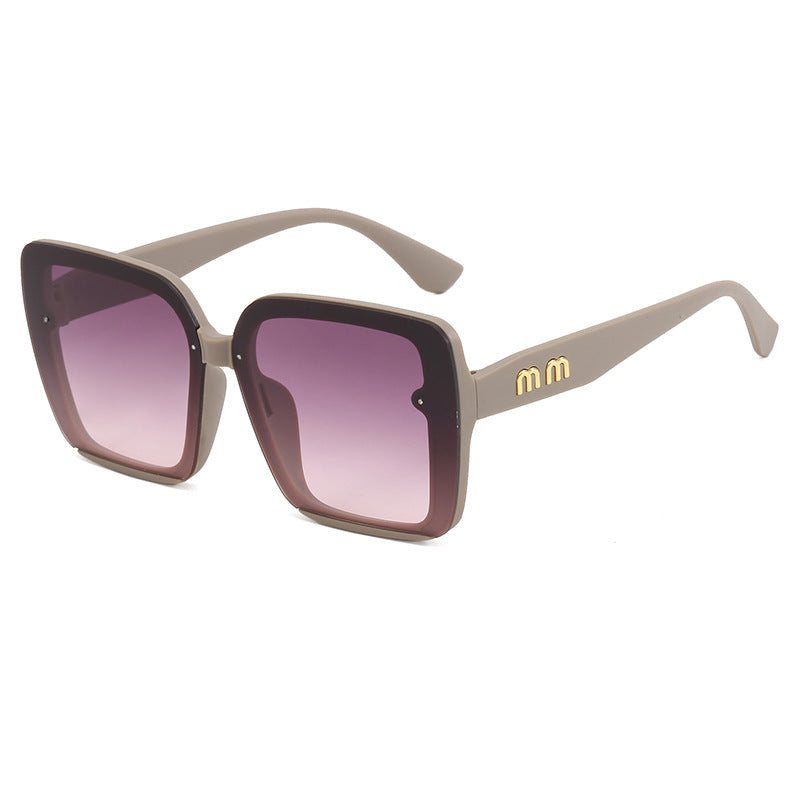 Damen modische quadratische Sonnenbrille mit gradienten Gläsern Brehn