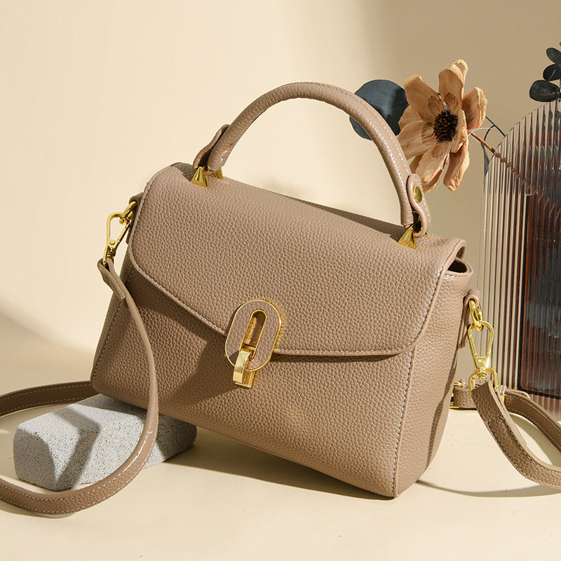Elegante Strukturierte Top-Handle Handtasche Brehn