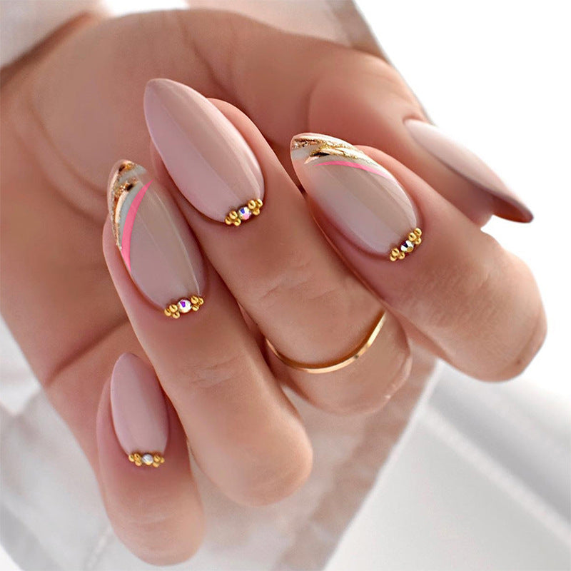 Elegantes Press-On-Nail-Set mit floralem Design Brehn