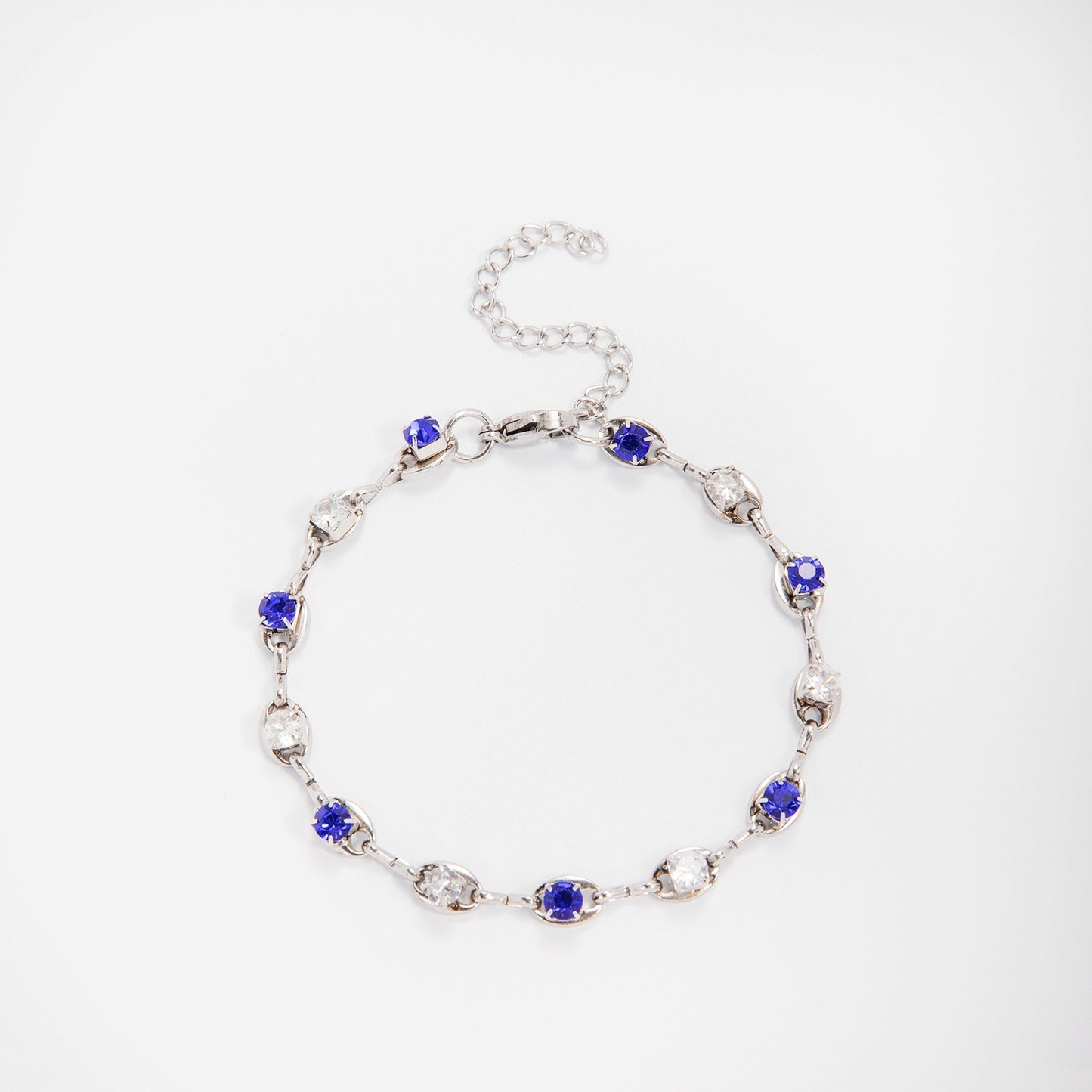 Eleganter Edelstein Akzent Link Armband Brehn