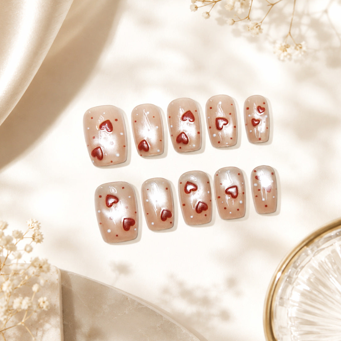 Herzdesign Press-On Nagelkunst