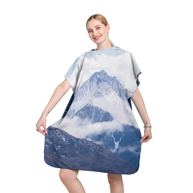 Strandkleid mit tropischem Druck Brehn