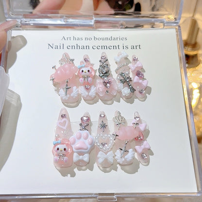 Verspieltes Charakter-Themen 3D Nagelkunst Set