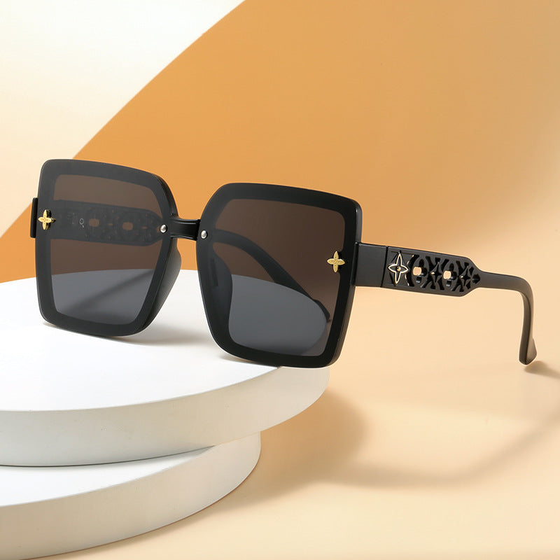 Damen Design-Sonnenbrille mit filigranem Rahmen und UV-Schutz Brehn