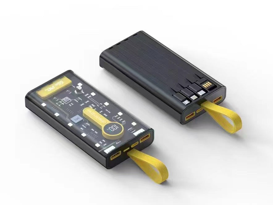 Powerbank mit Lcd-Anzeige und Schnellem Ladegerät Brehn