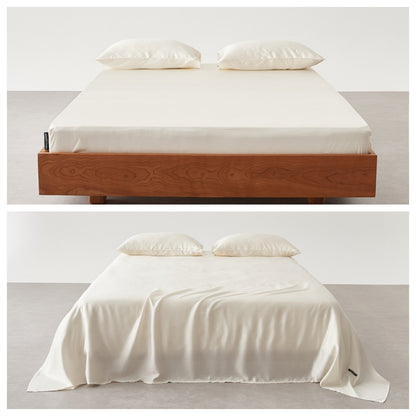 Premium Satin Bettlaken Set