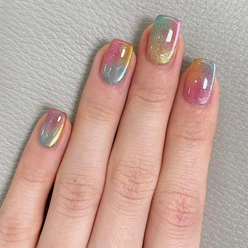 Kunstnagelset mit farbverlaufendem Design Brehn