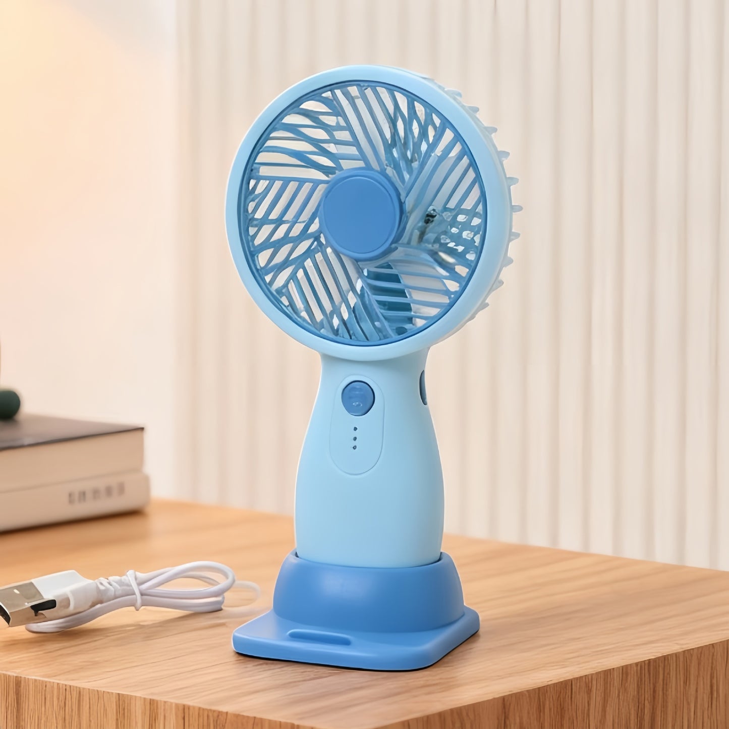 Damen Tragbarer Tischventilator mit flexiblem Neigungsmechanismus und leistungsstarker Akkutechnologie Brehn