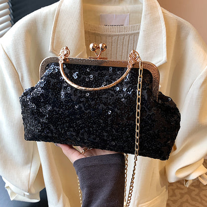 Elegante Pailletten Abendtasche