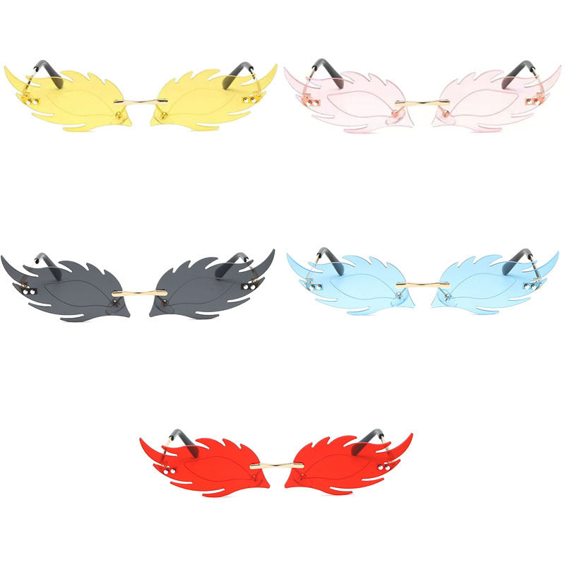 Fashion Statement Blatt Design Sonnenbrille Brehn