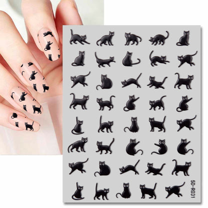 Niedliche Elefant Nagelkunst Aufkleber