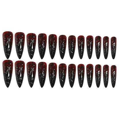 Kunstnagel-Set mit elegantem floralen Design Brehn