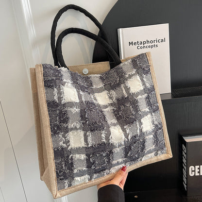 Lässige Tartan-Muster Tasche
