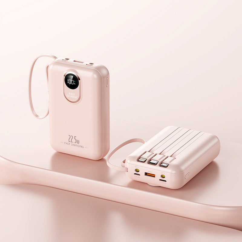 tragbare Powerbank mit Schnellladefunktion und digitaler Restanzeige Brehn