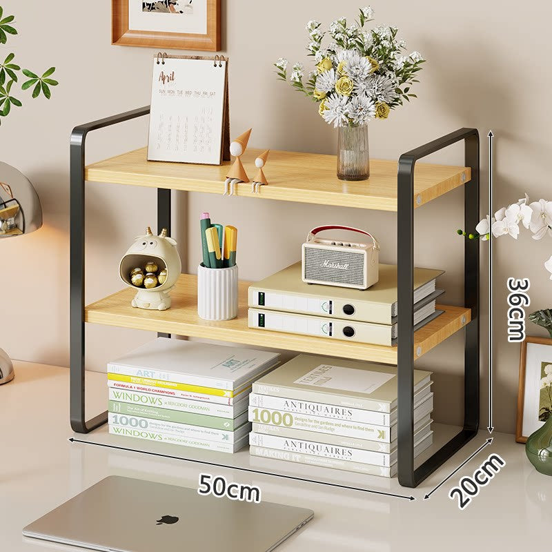 Kompakte Metall Desktop Zwei-Ebenen Organizer Regal Erhöhung