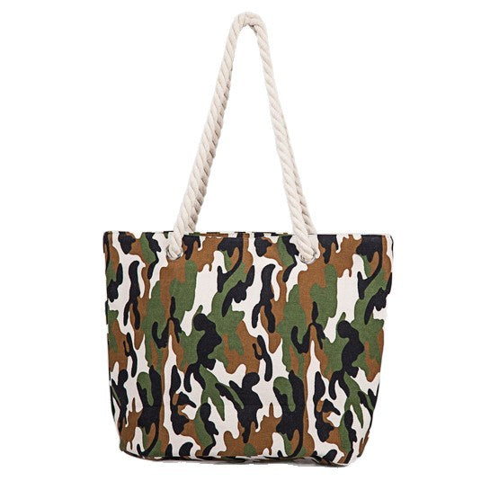 Camouflage Taschen Aus Robustem Baumwollstoff Brehn